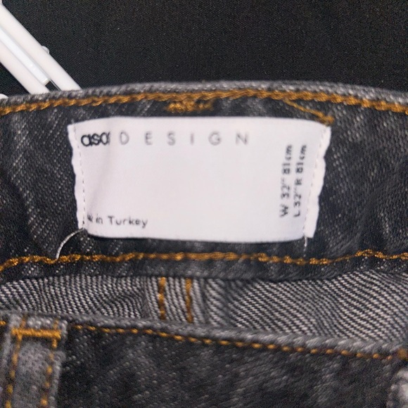 ASOS Design Jeans - Dark Grey, Size 32 - Picture 3 of 3